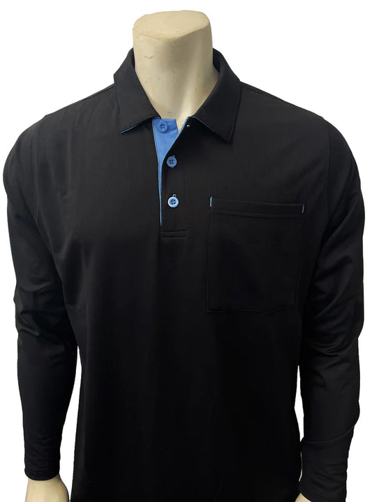 BBS350 - Men's Major League Style Long Sleeve Umpire Shirts - Available in Black or Blue (Copy)
