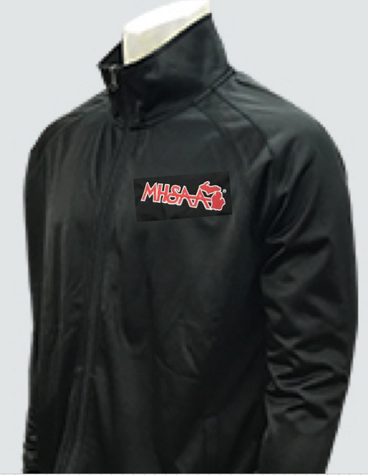 BKS232MI-Smitty Black Jacket with Full Front Zipper with MHSAA Embroidered Logo