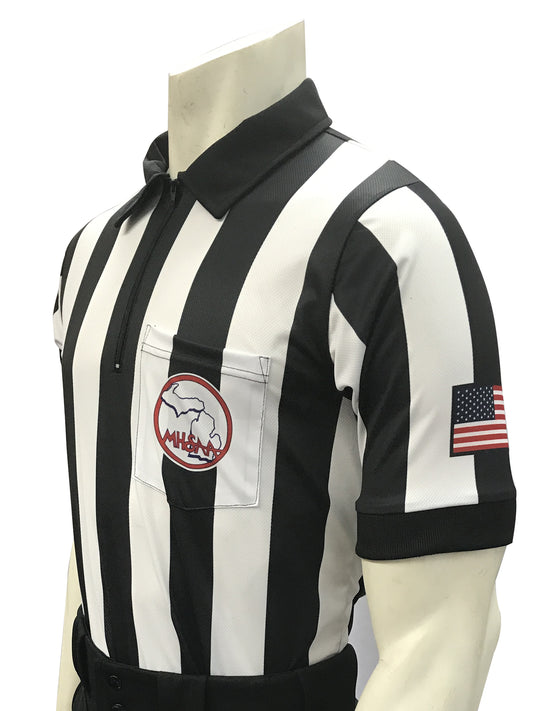USA117MI- Smitty USA - Dye Sub Michigan Football Short Sleeve Shirt