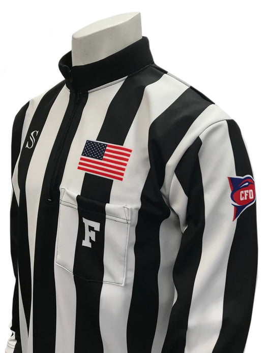 USA729CFO  - NEW STYLE - Smitty "Made in USA Dye-Sublimated" - Dye Sub CFO  "Rainy" Weather Football Shirt
