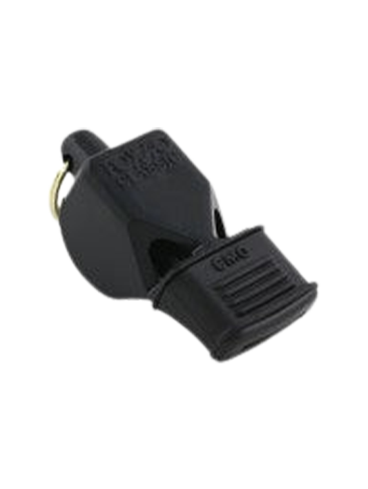 F40CMG - Fox 40 Black Plastic Whistle w/ Cushioned Mouth Grip