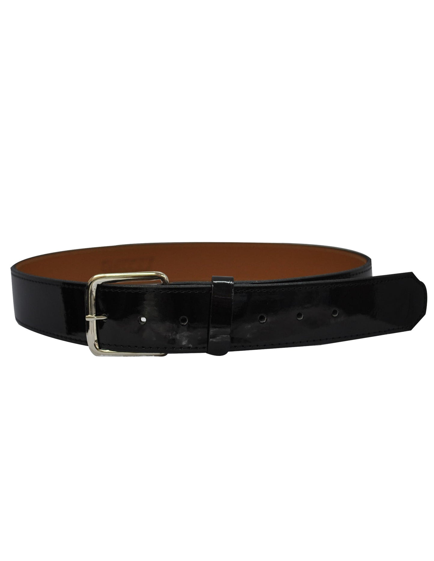 ACS580-Patent Leather 1 1/2" Black Belt