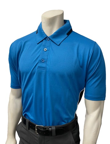 BBS345 - Men's "BODY FLEX" Smitty "NCAA SOFTBALL" Short Sleeve Umpire Shirts - Available in Midnight Navy/Bright Blue or Bright Blue/Midnight Navy