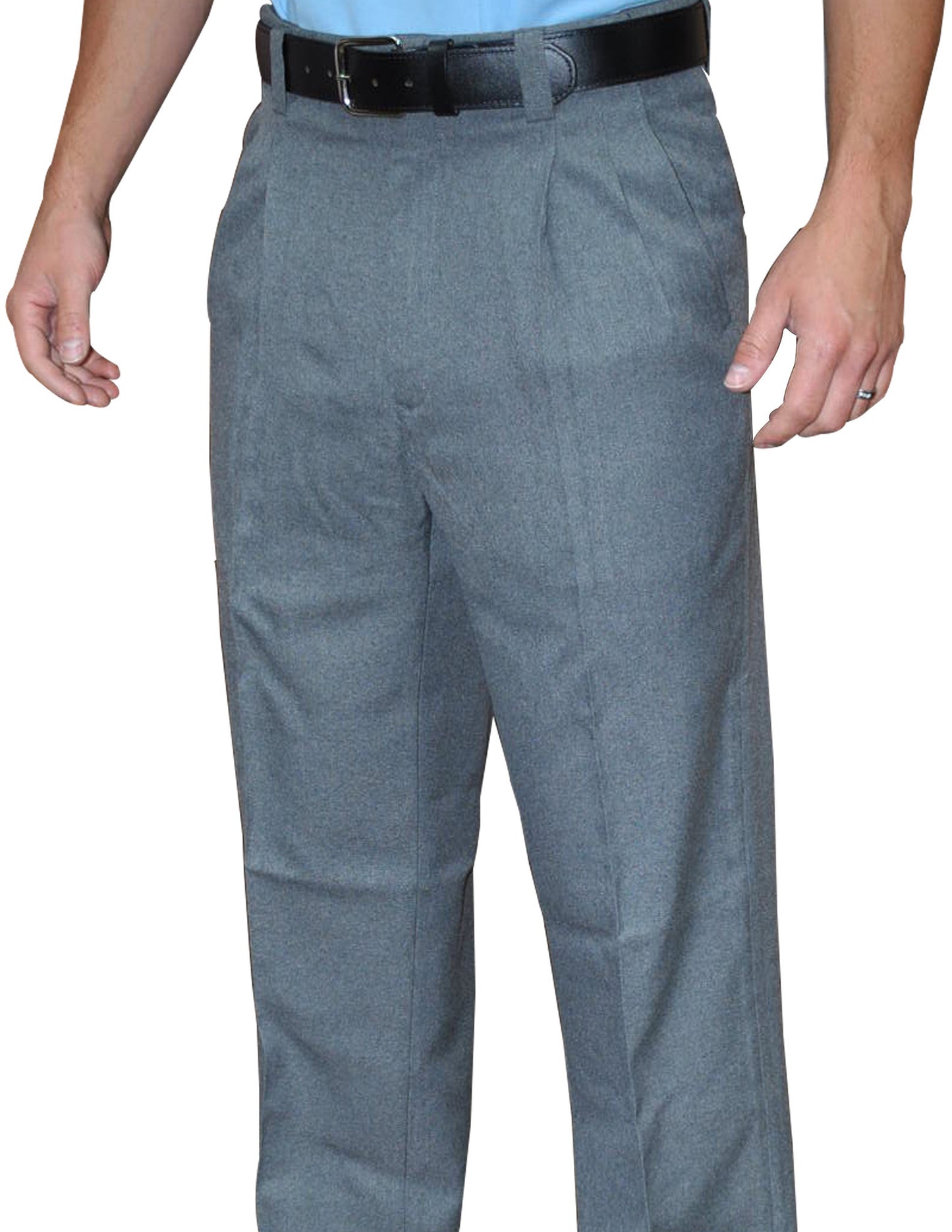 BBS372-Smitty Pleated Plate Pants-Heather Grey Only