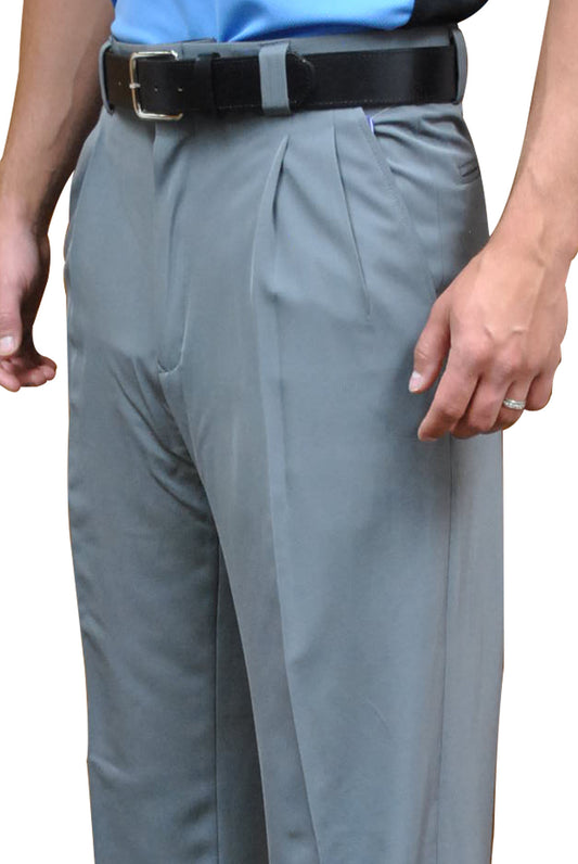 BBS390-Smitty "4-Way Stretch" Pleated Base Pants-Heather Grey