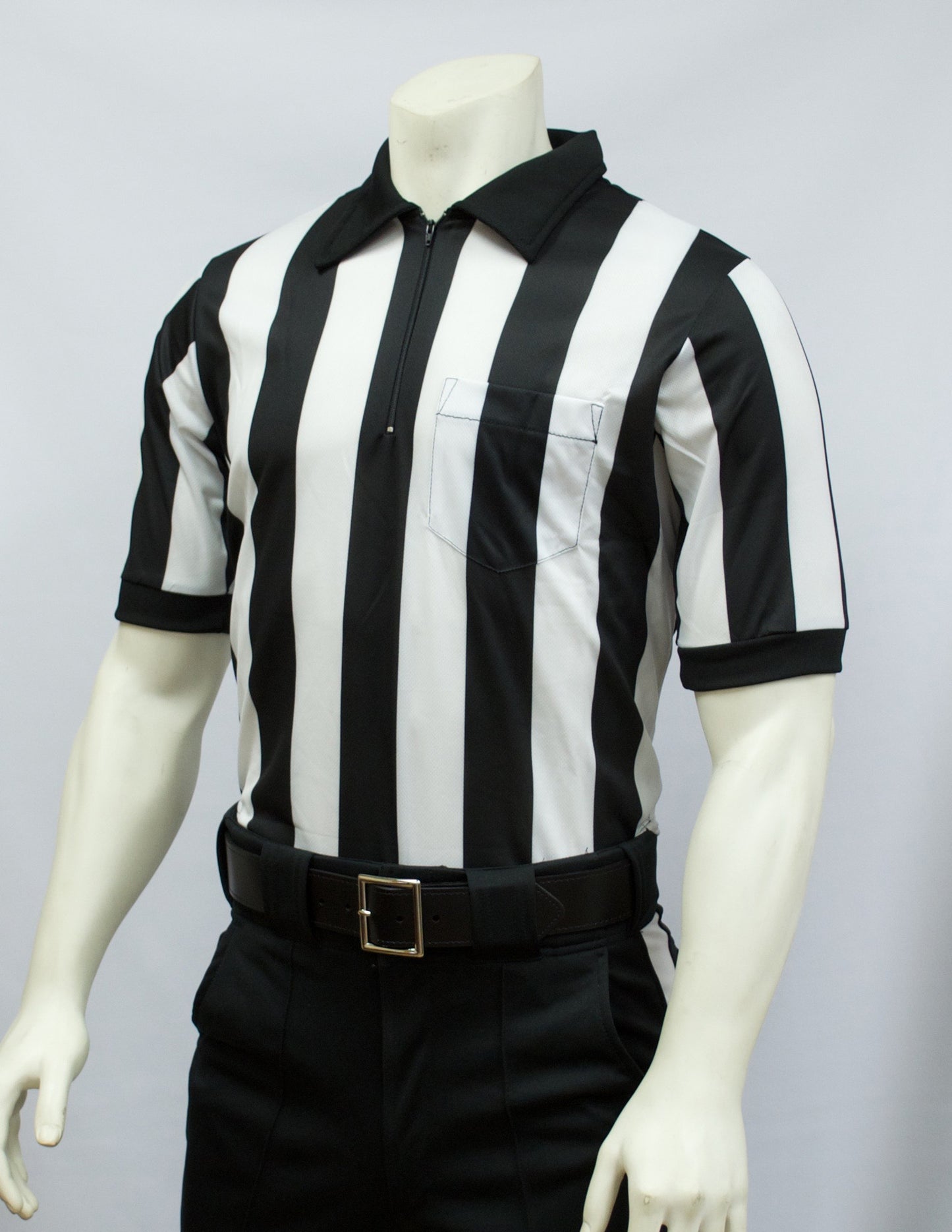 FBS117M-Smitty 2" Stripe Performance Mesh Short Sleeve Shirt
