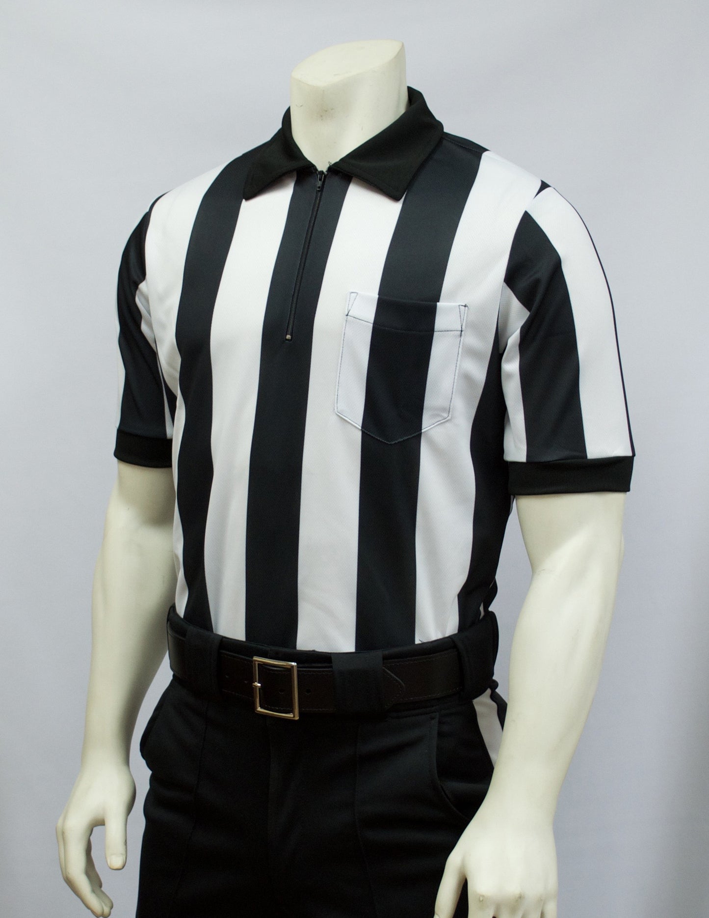FBS137M- Smitty 2 1/4" Stripe Performance Mesh Short Sleeve Shirt