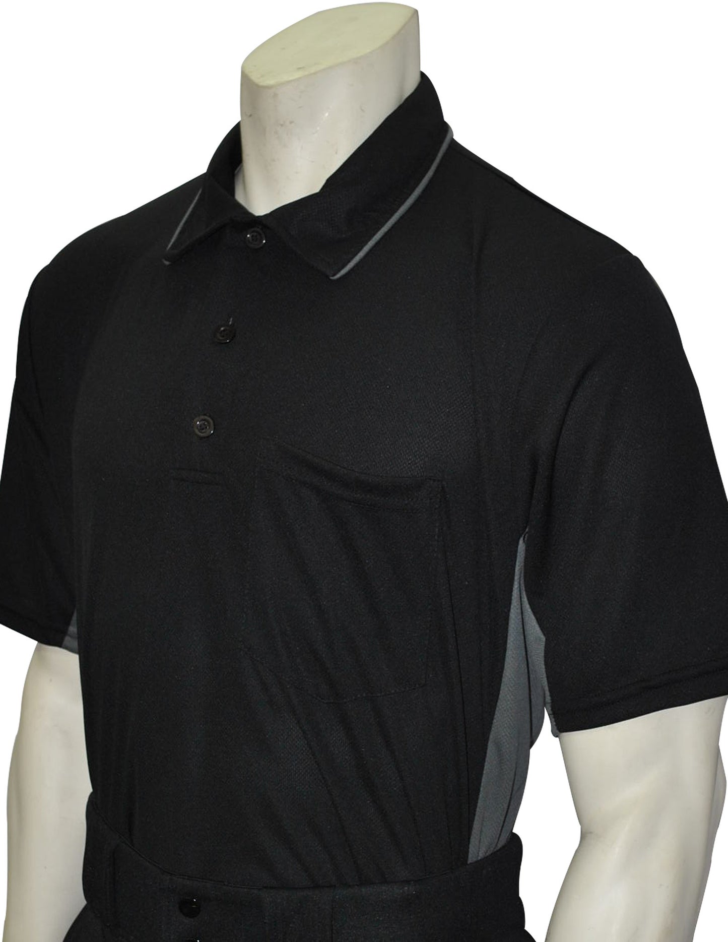 USA312 - Smitty Major League Style Umpire Shirt - Available in Black/Charcoal and Sky Blue/ Black and Charcoal/Black