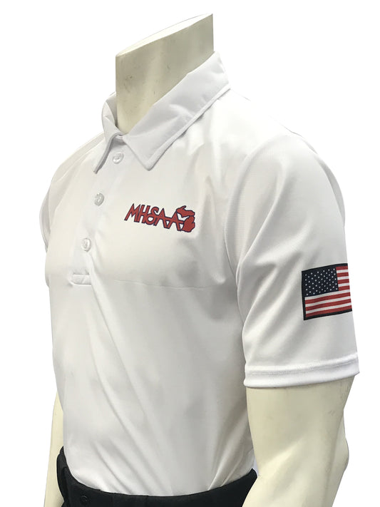 USA437MI- Smitty USA - White - Dye Sub Michigan Volleyball/Swimming Shirt