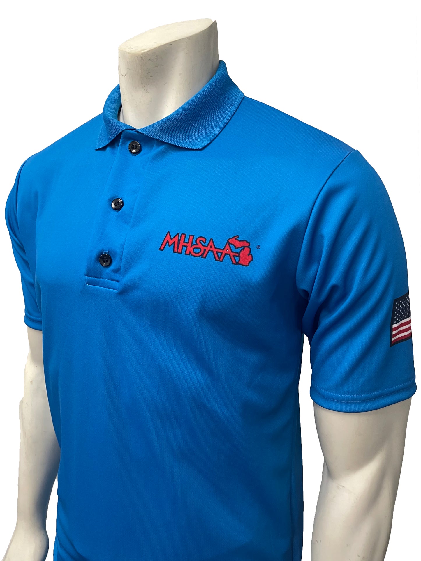 "NEW" USA437MI- Smitty USA - Bright Blue - Dye Sub Michigan Volleyball/Swimming Shirt