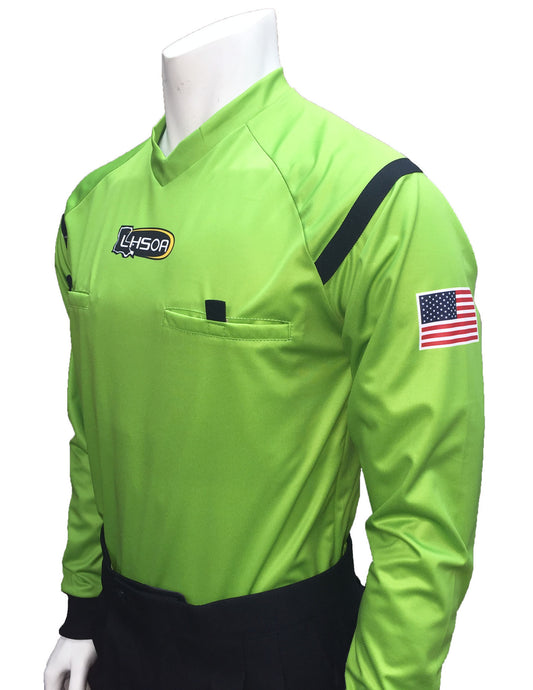 USA901LA GR- Dye Sub Louisiana Green Soccer Long Sleeve Shirt